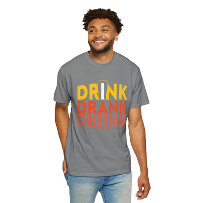 Funny Drink Drank Drunk Want To Drink Beer sarcastic Beer Glass Sip & Smile Unisex Heavy Cotton T-Shirt