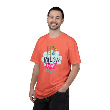Follow Your Dreams Aspiration Determination Courage Night Wishes Unisex Heavy Cotton T-Shirt