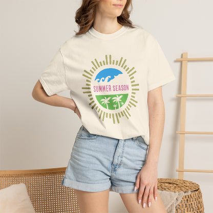 Summer Season Heat Long Days Cool Tee Unisex Heavy Cotton T-Shirt