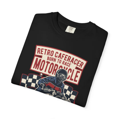 Retro Caferacer Vintage King Of The Road Classic Tee Bike Speed Racing Enthusiast Unisex Heavy Cotton T-Shirt