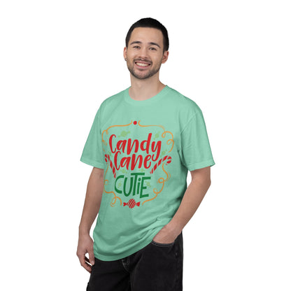 Candy Cane Cutie Enjoying Tee Tiny Helpers Jingle Bell Bling Festival Season Merry Christmas Unisex Heavy Cotton T-Shirt