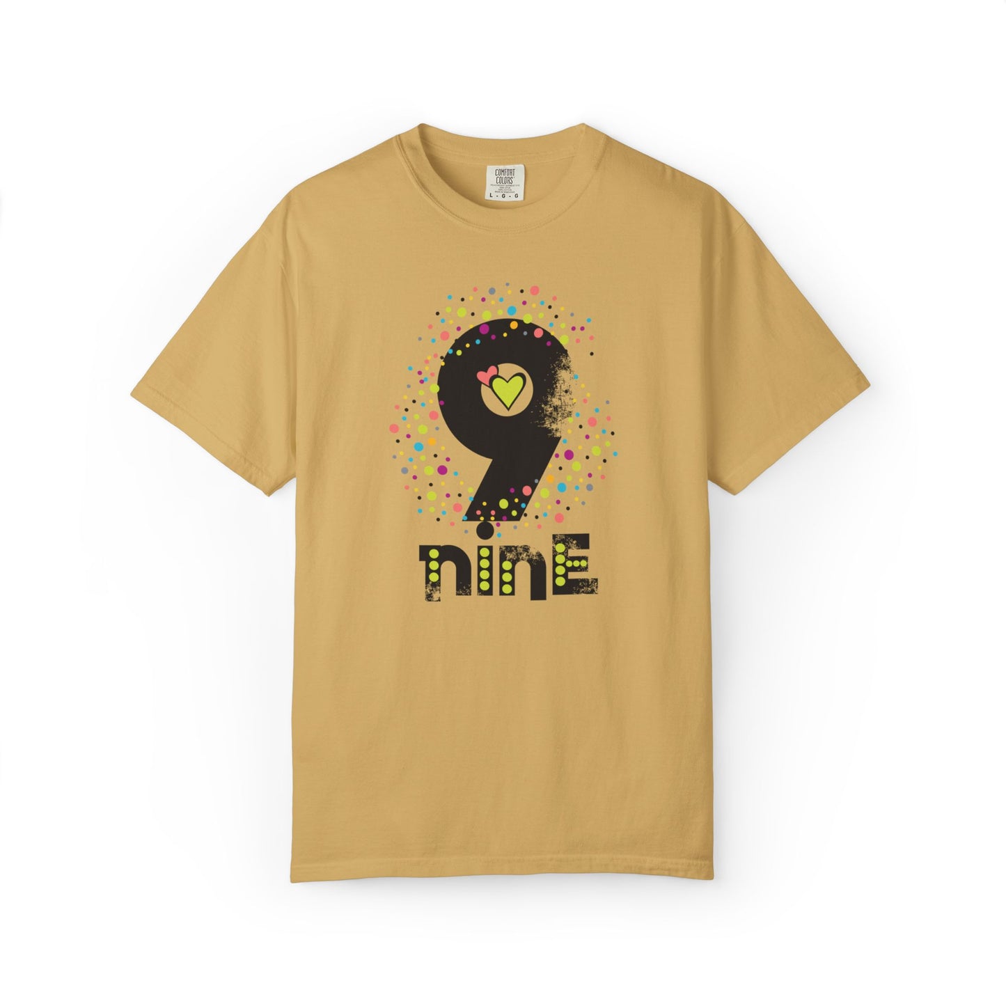 9 Nine Number Flowers Heartwarming Lovely Trendy Tee Sweet Charismatic Beautiful Fragrance Rose Unisex Heavy Cotton T-Shirt