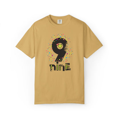9 Nine Number Flowers Heartwarming Lovely Trendy Tee Sweet Charismatic Beautiful Fragrance Rose Unisex Heavy Cotton T-Shirt
