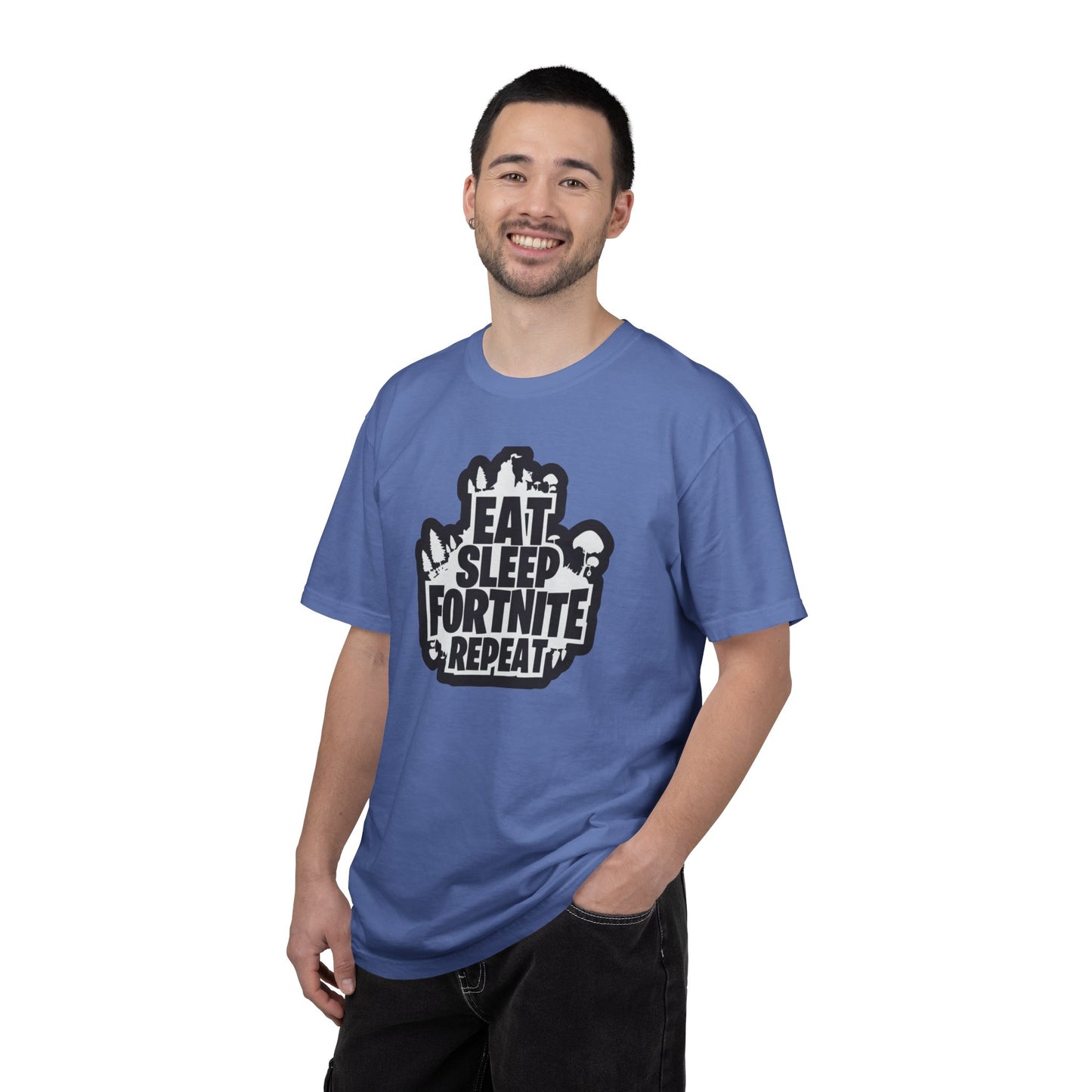 Eat Sleep Fortnite Battle Royale Squad Gameplay Passion Tee Solo Missions Social Gaming Unisex Heavy Cotton T-Shirt