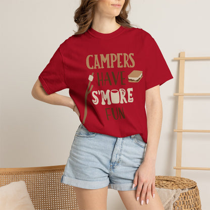 Campers Adventure Mountain Tee Belays Ropes Fun Activities Unisex Heavy Cotton T-Shirt