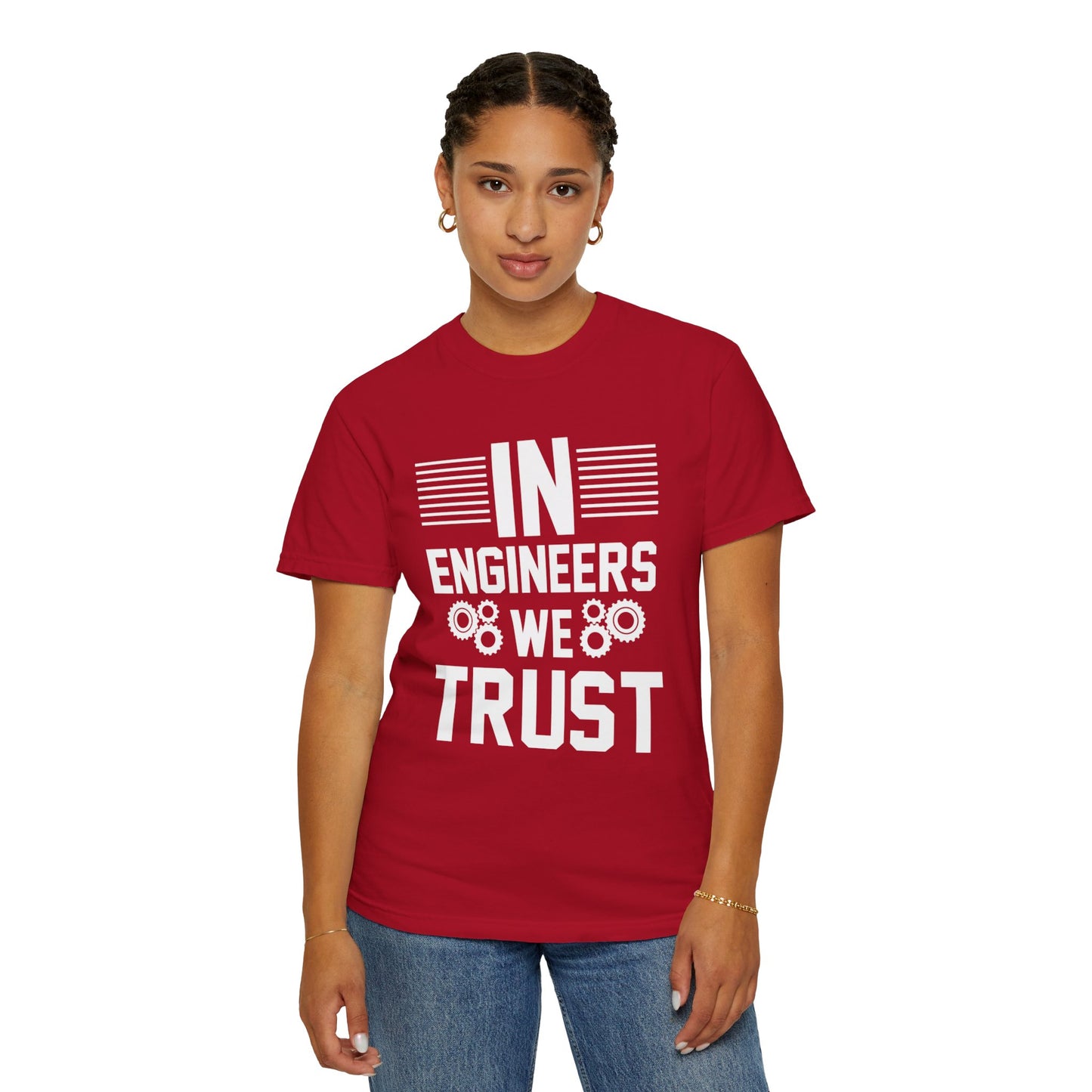 In Engineers We Trust Critical Thinking Problem-Solving Sarcastic Adaptability Unisex Heavy Cotton T-Shirt