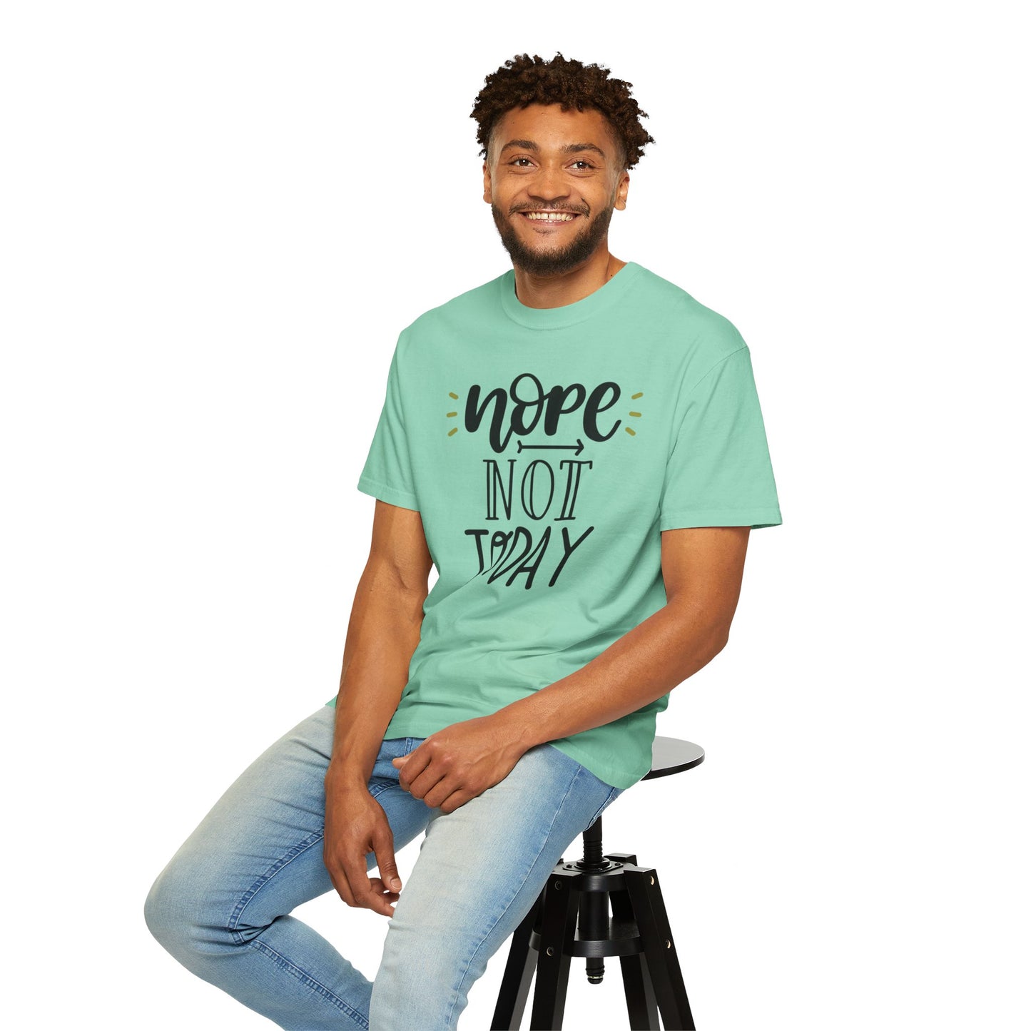Nope Not Today Idle Moments Tee Cozy Living Contented Loafing Unisex Heavy Cotton T-Shirt