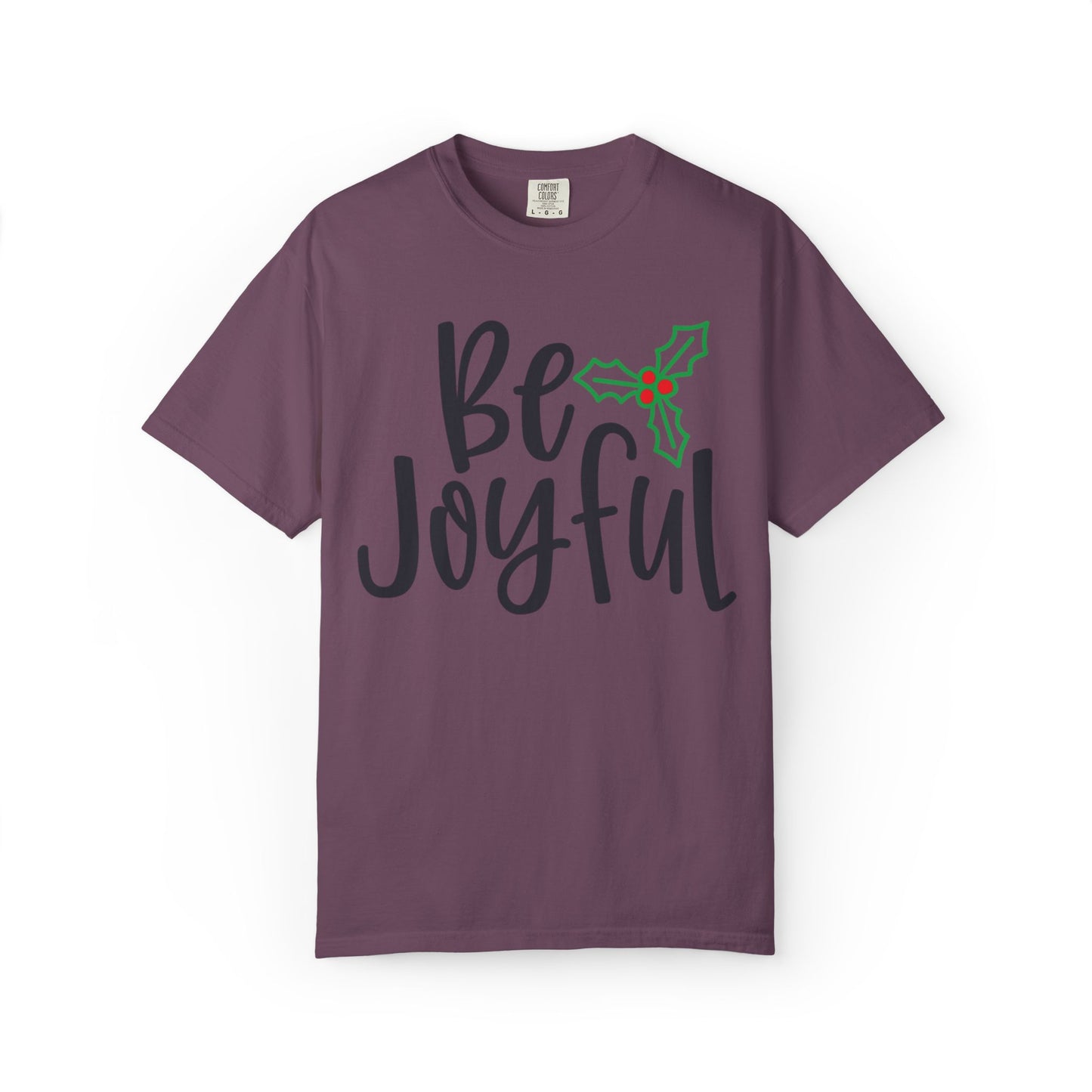 Be Joyful Festival Season Tee Twinkle Lights New Year Celebration Merry Christmas Noel Delight Unisex Heavy Cotton T-Shirt
