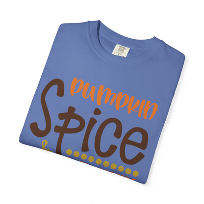 Pumpkin Spice & Everything Nice Halloween Autumn Delight Pumpkin Lovers Tee Seasonal Spices Fall Fusion Unisex Heavy Cotton T-Shirt