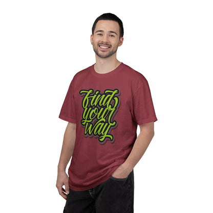 Find Your Way Direction Guidance Tee Exploration Adventure Destination Unisex Heavy Cotton T-Shirt