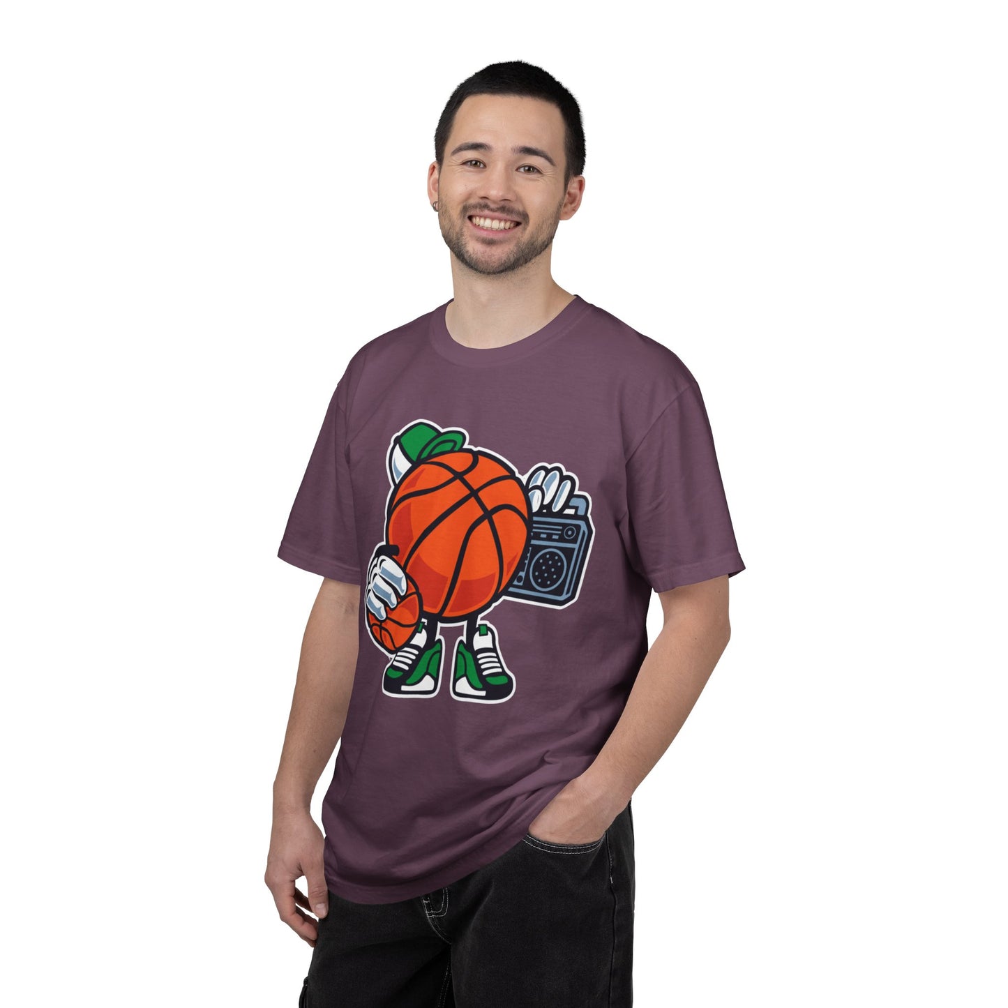 Funny Street Basketball Court King Queens Basketball Lovers Tee Slam Dunk Net Warriors Unisex Heavy Cotton T-Shirt
