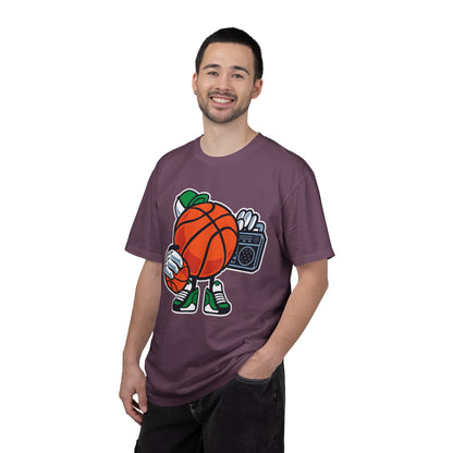 Funny Street Basketball Court King Queens Basketball Lovers Tee Slam Dunk Net Warriors Unisex Heavy Cotton T-Shirt