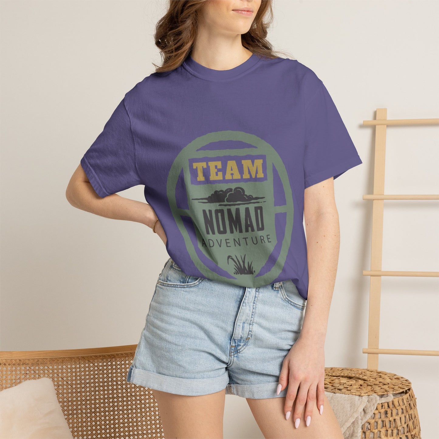 Team Nomad Constant Movement Discovery Freedom Adventure Enthusiasts Unisex Heavy Cotton T-Shirt