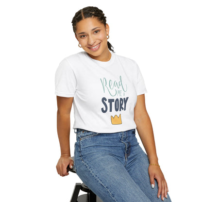 Read Me A Story Time Travel Superhero Parallel Trendy Tee Universe Fiction Connection Grand Parents Unisex Heavy Cotton T-Shirt