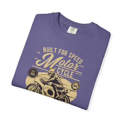 Built For Speed Motorcycle Custom Engine Club Motorbike Lovers Trendy Tee High-speed Rider Adventure Racer Unisex Heavy Cotton T-Shirt