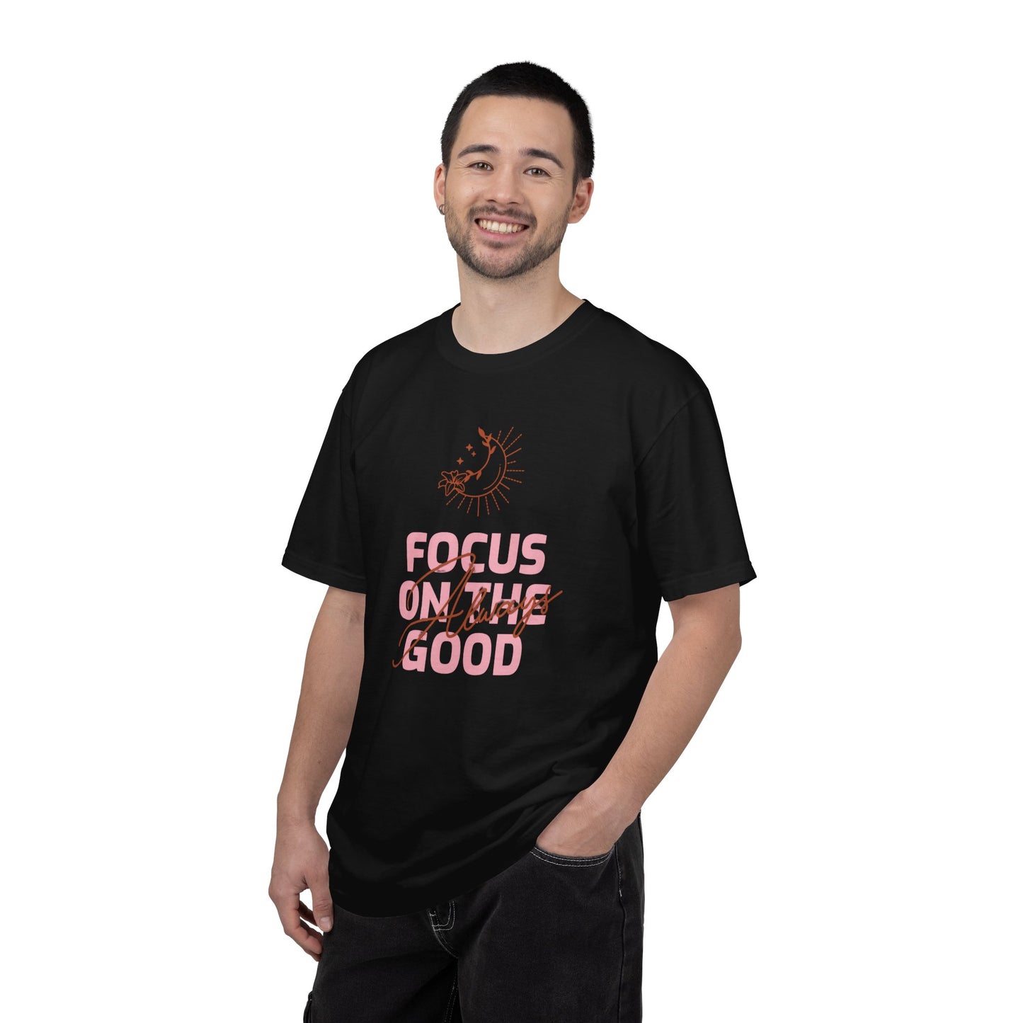 Focus on Good Trendy Tee Travel Addict Exploring Adventurous Tour Lover Tourist Journey Unisex Heavy Cotton T-Shirt