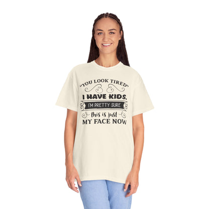 I Have Kids I’m Pretty Sure This Is Just My Face Now Strong Motherhood Tee Parenting Magic Fantasy Reality Wonder Woman Unisex Heavy Cotton T-Shirt
