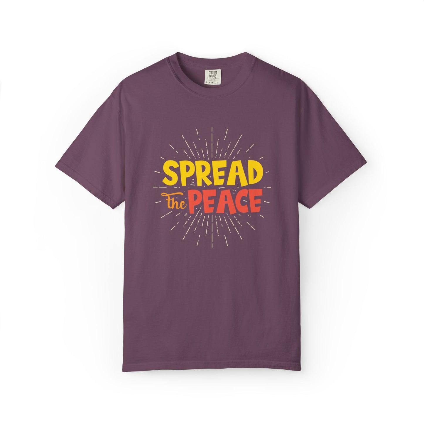Spread The Peace Trendy Tee Encouraging Anti-violence Unity Kindness Humble Positivity Unisex Heavy Cotton T-Shirt
