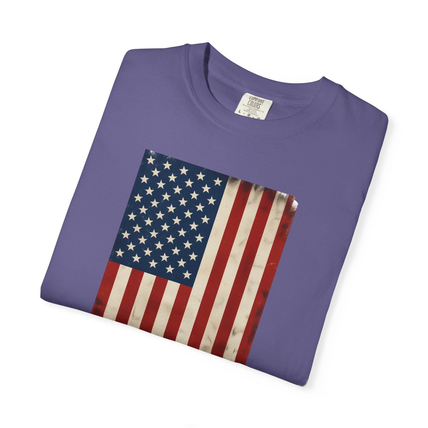 Flag USA - Unisex Garment-Dyed T-shirt