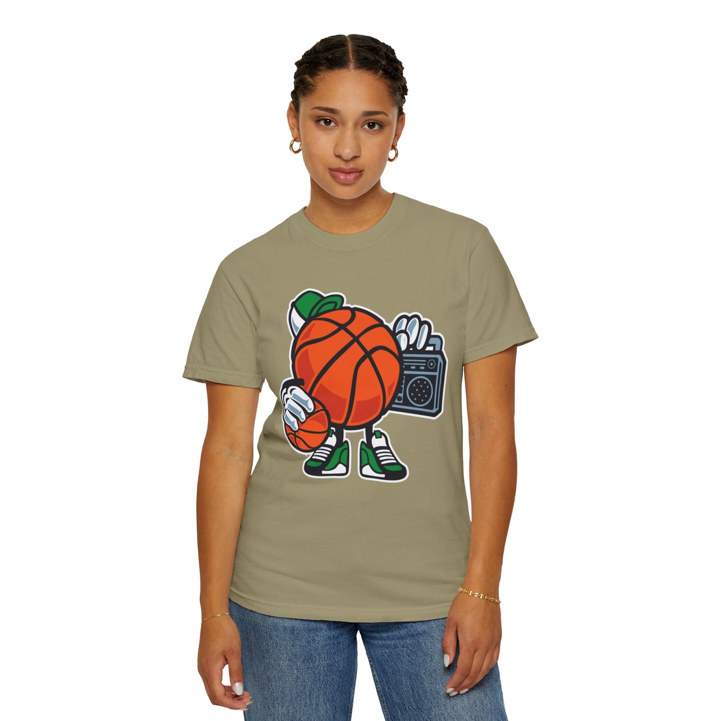 Funny Street Basketball Court King Queens Basketball Lovers Tee Slam Dunk Net Warriors Unisex Heavy Cotton T-Shirt