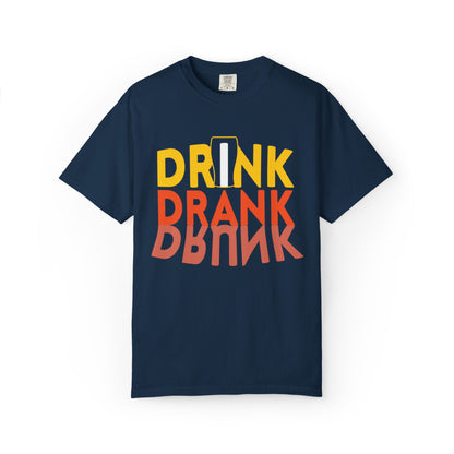 Funny Drink Drank Drunk Want To Drink Beer sarcastic Beer Glass Sip & Smile Unisex Heavy Cotton T-Shirt