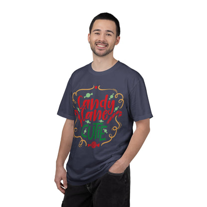 Candy Cane Cutie Enjoying Tee Tiny Helpers Jingle Bell Bling Festival Season Merry Christmas Unisex Heavy Cotton T-Shirt