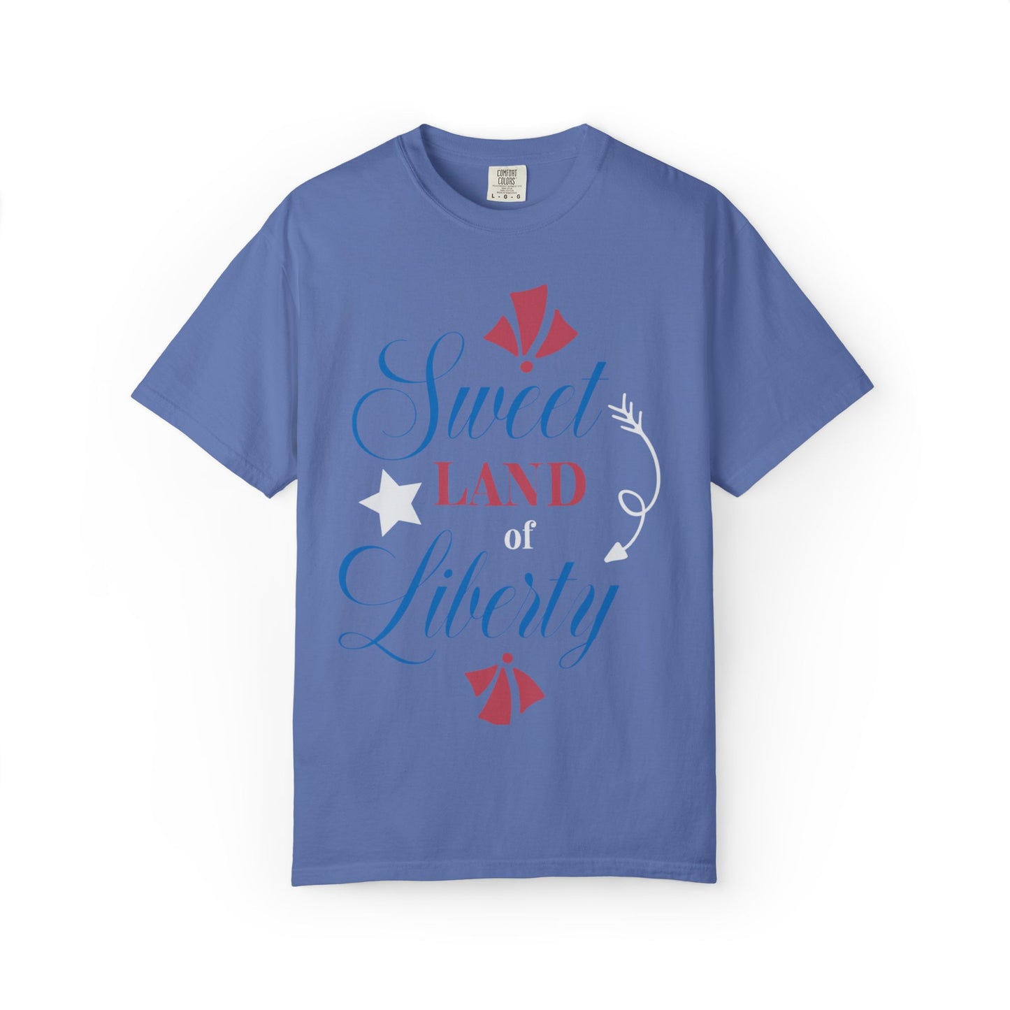 Sweet Land Of Liberty Equality American Values Country Love USA Flag Patriotic Tee Loyalty Fairness Unity Unisex Heavy Cotton T-Shirt