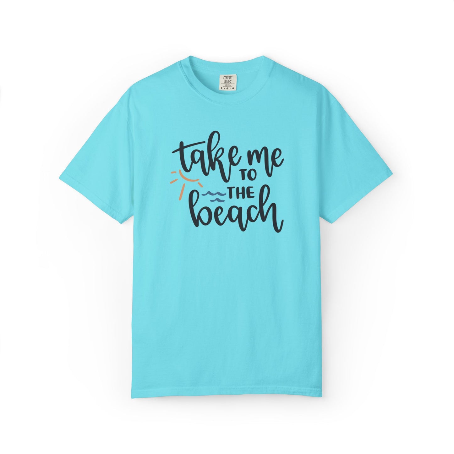Take Me To The Beach Sunset Vibes Ocean Tee Sandy Celebration Adventure Camp Unisex Heavy Cotton T-Shirt