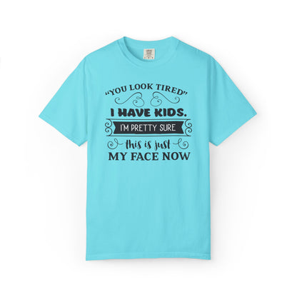 I Have Kids I’m Pretty Sure This Is Just My Face Now Strong Motherhood Tee Parenting Magic Fantasy Reality Wonder Woman Unisex Heavy Cotton T-Shirt