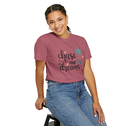 Chase Your Dreams Creativity Imagination Tee Determination Reach For The Stars Unisex Heavy Cotton T-Shirt