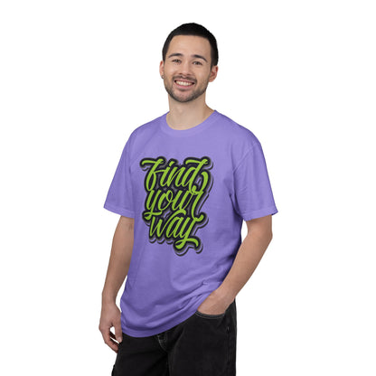 Find Your Way Direction Guidance Tee Exploration Adventure Destination Unisex Heavy Cotton T-Shirt