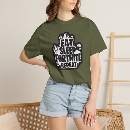 Eat Sleep Fortnite Battle Royale Squad Gameplay Passion Tee Solo Missions Social Gaming Unisex Heavy Cotton T-Shirt