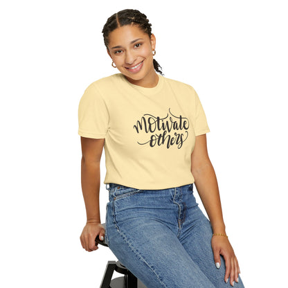 Motivate Others Leadership Inspiration Tee Positive Feedback Passion Self-Belief Professional Attitude Unisex Heavy Cotton T-Shirt