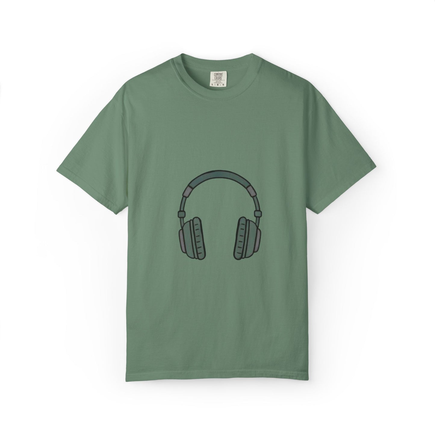 Head Phone Unisex Garment-Dyed T-shirt