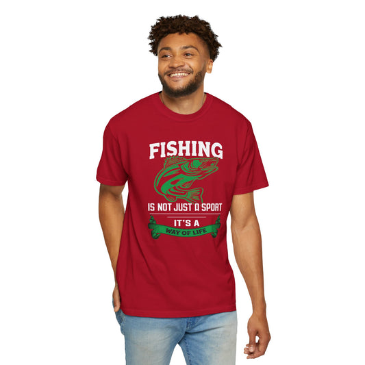 Fishing Is Not Just A Sport Reel Bait Fishing Tee Solitude Unisex Heavy Cotton T-Shirt