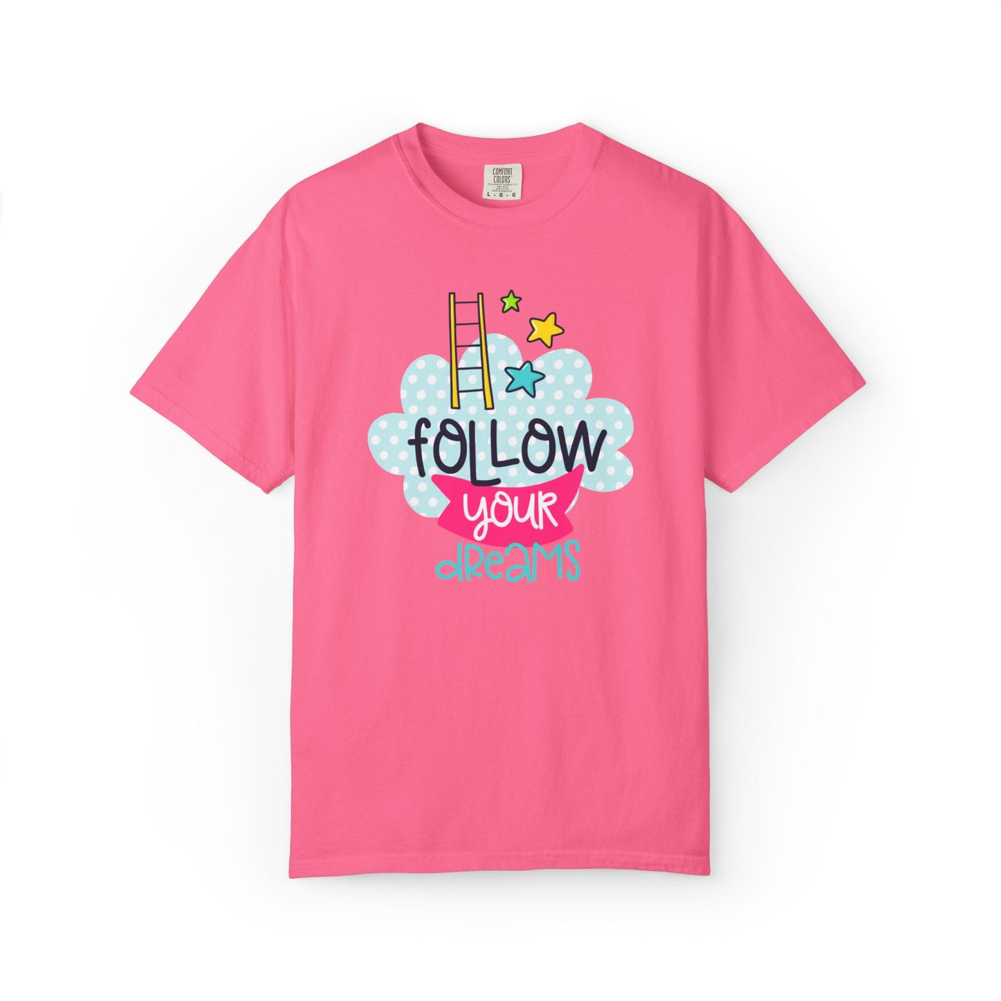 Follow Your Dreams Aspiration Determination Courage Night Wishes Unisex Heavy Cotton T-Shirt
