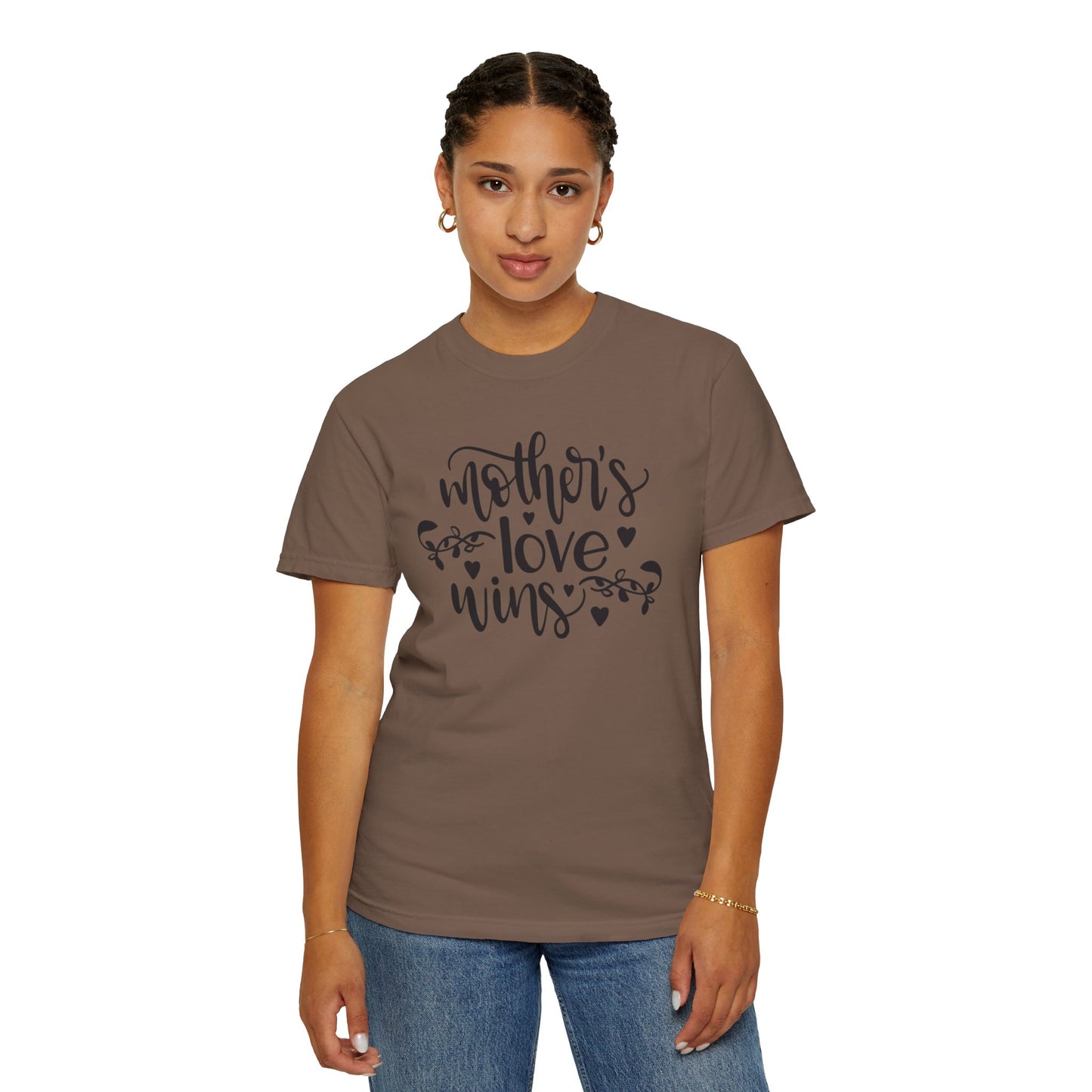 Mothers Love Wins Priceless Strong Tee Motherhood Supermom Life Giver Unconditional Care Unisex Heavy Cotton T-Shirt