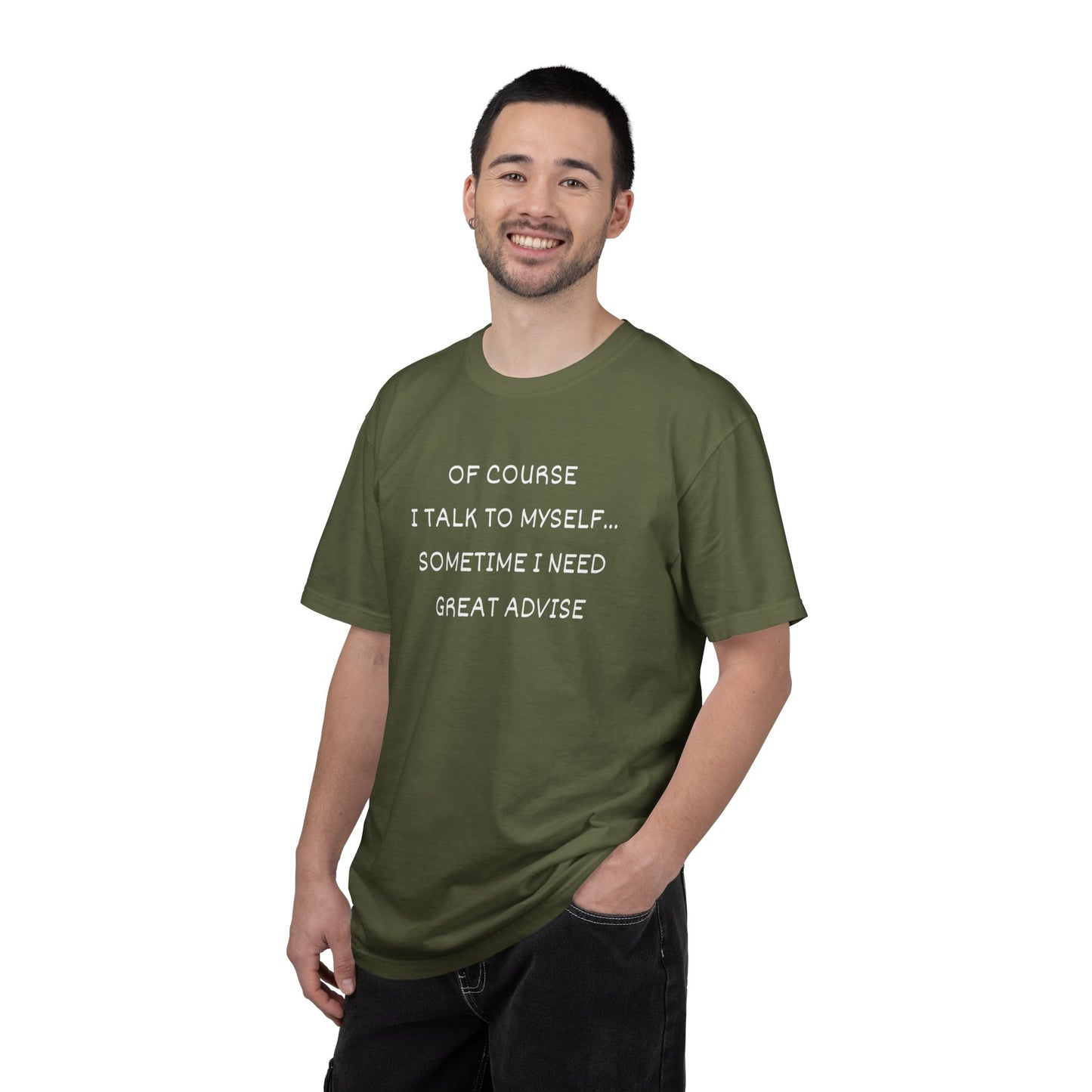 I Talk to Myself Unisex Garment-Dyed T-shirt