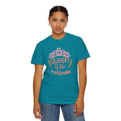 Queen Of The Playground Playtime Learning Objectives Early Toddlers Tee Childhood Development Unisex Heavy Cotton T-Shirt