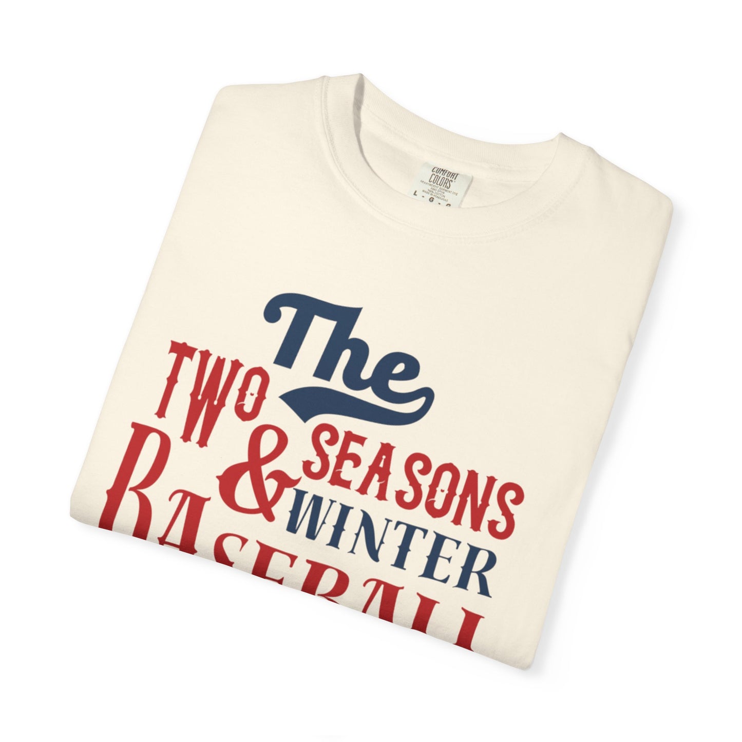 The Two Seasons Winter & Baseball Pitcher’s Snow Peace Tee Scoreboard Smiles Inning Of Joy Unisex Heavy Cotton T-Shirt