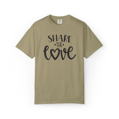 Share The Love Kindness Tee Compassion Empathy Support Community Affection Unisex Heavy Cotton T-Shirt