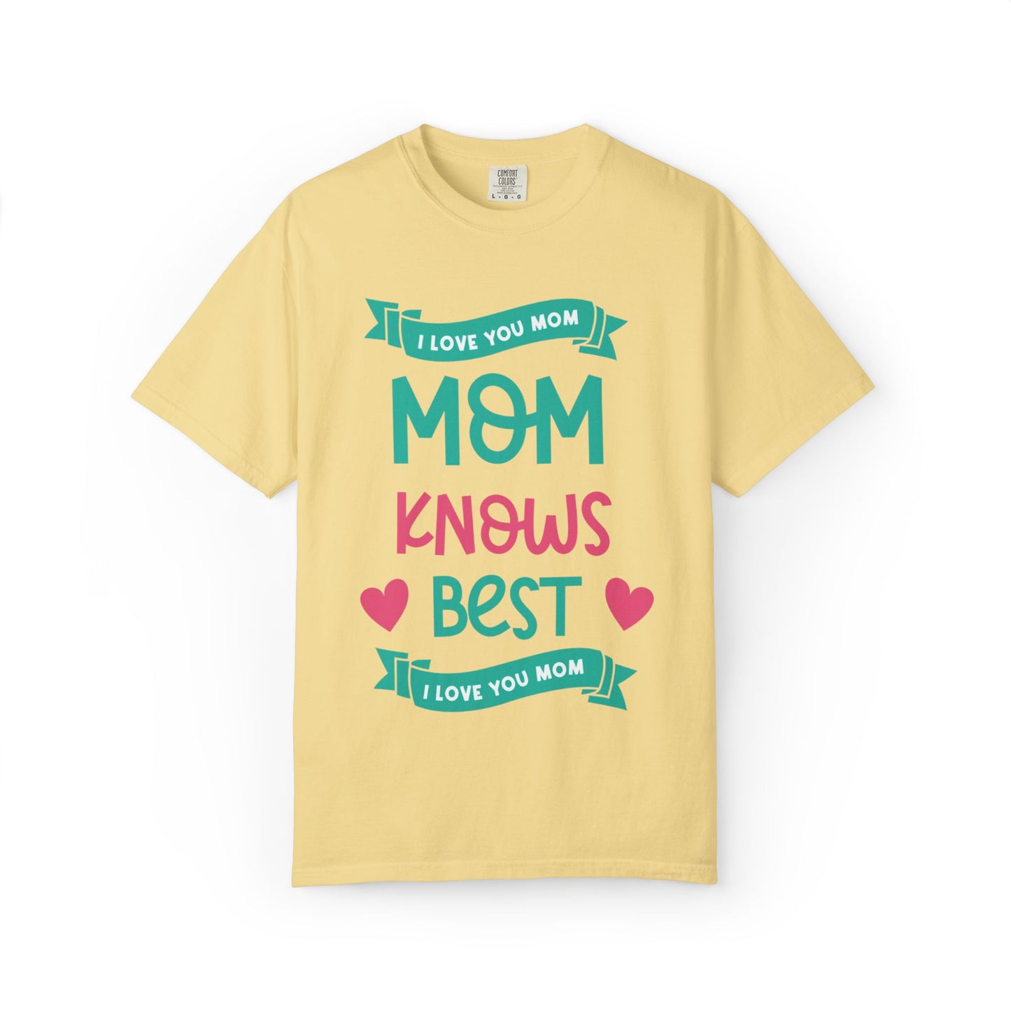 Mom Knows Best Strong Motherhood Heartfelt Guidance Tee Nurturing Knowledge Unisex Heavy Cotton T-Shirt