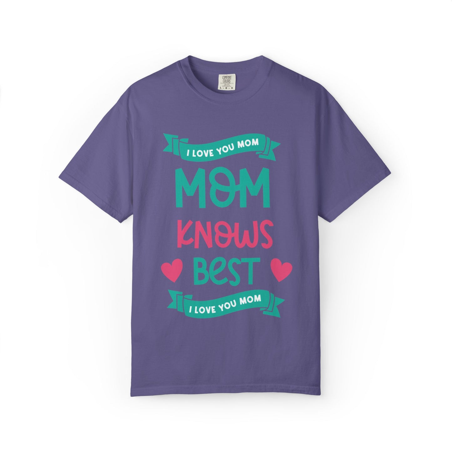 Mom Knows Best Strong Motherhood Heartfelt Guidance Tee Nurturing Knowledge Unisex Heavy Cotton T-Shirt