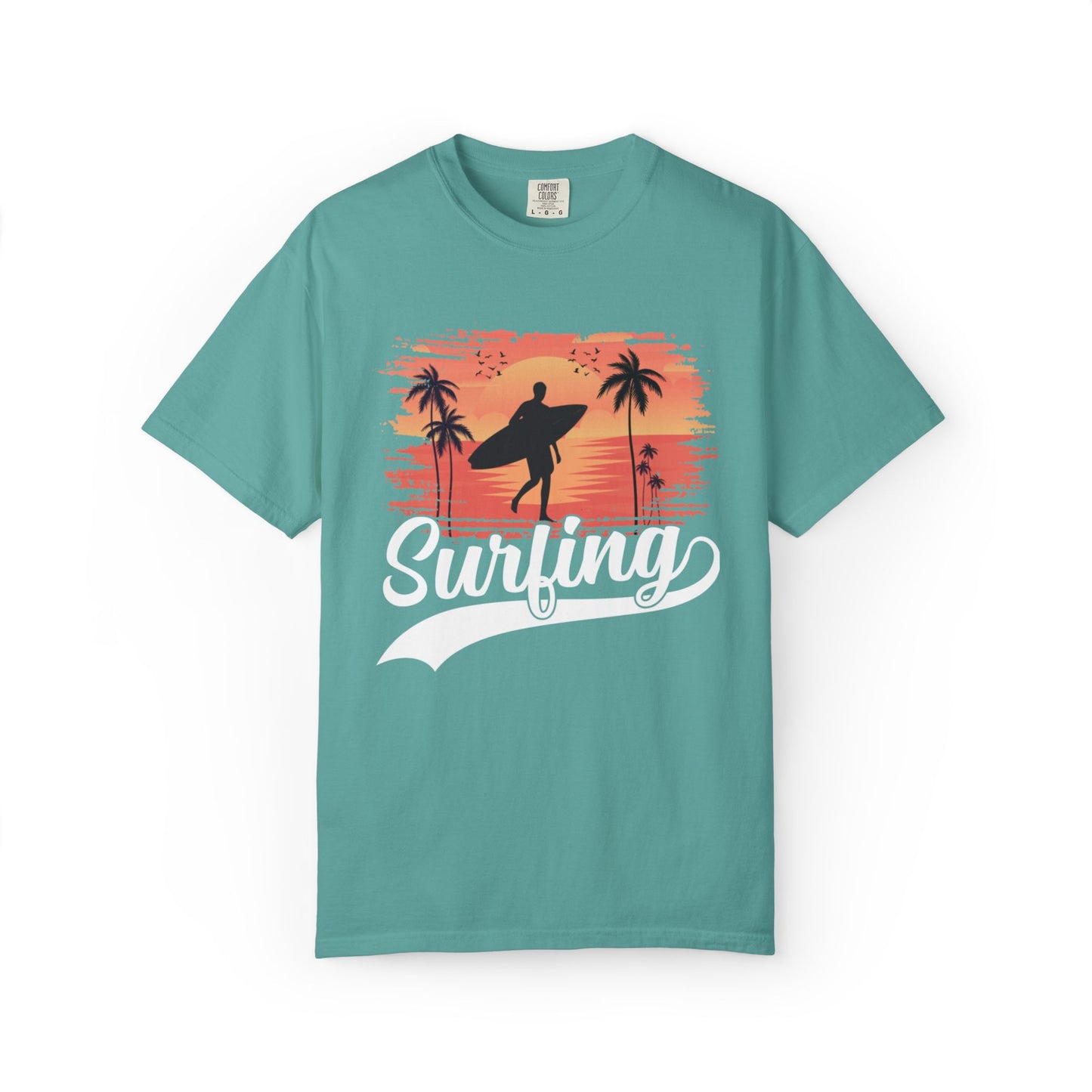 Exciting Surfing Catch The Wave Barrels & Breaks Shortboard Beach Vibes Unisex Heavy Cotton T-Shirt