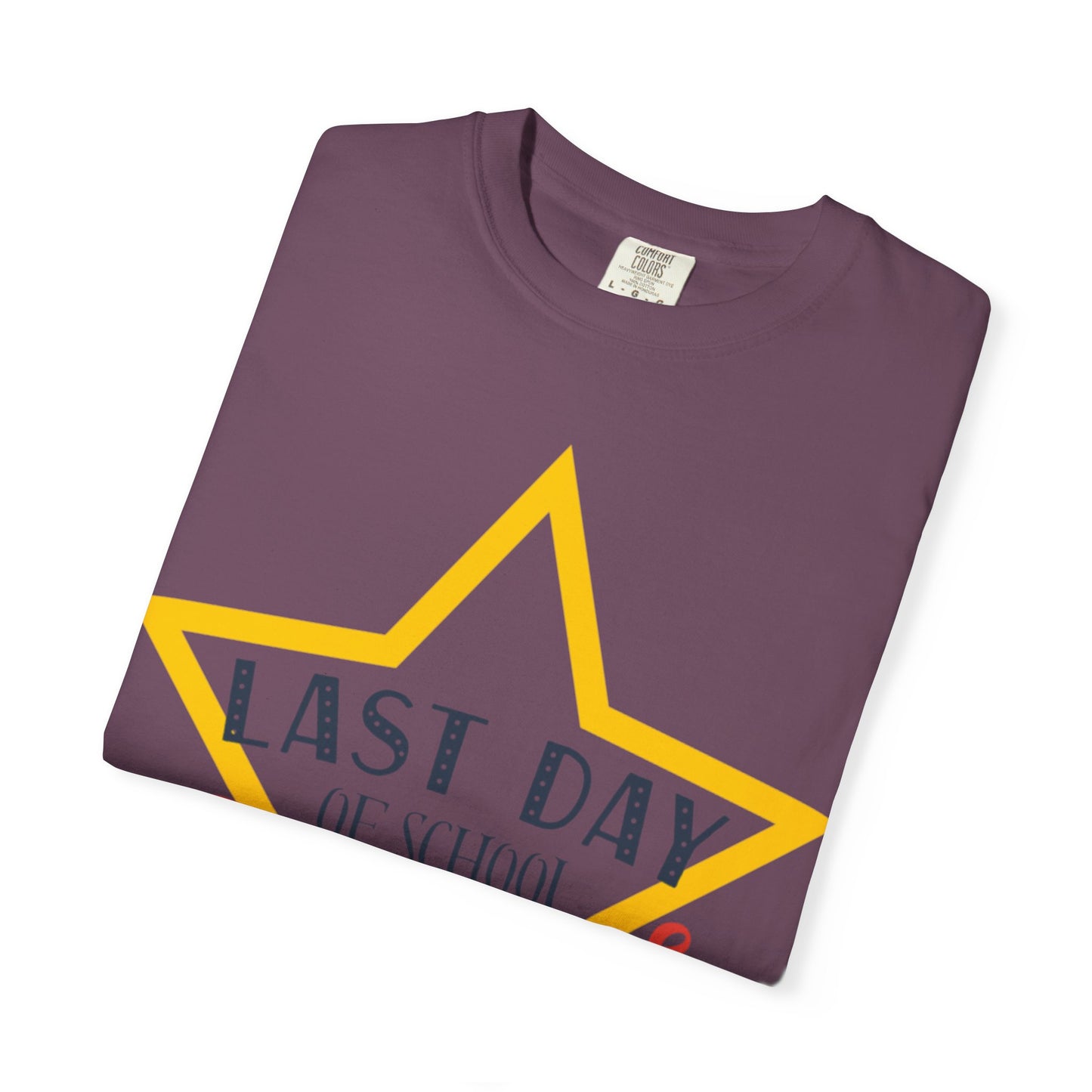 Last Day Of School Autographs Summer Break Goodbye Trendy Tee End-Of-Year Party Vacation Mode Unisex Heavy Cotton T-Shirt