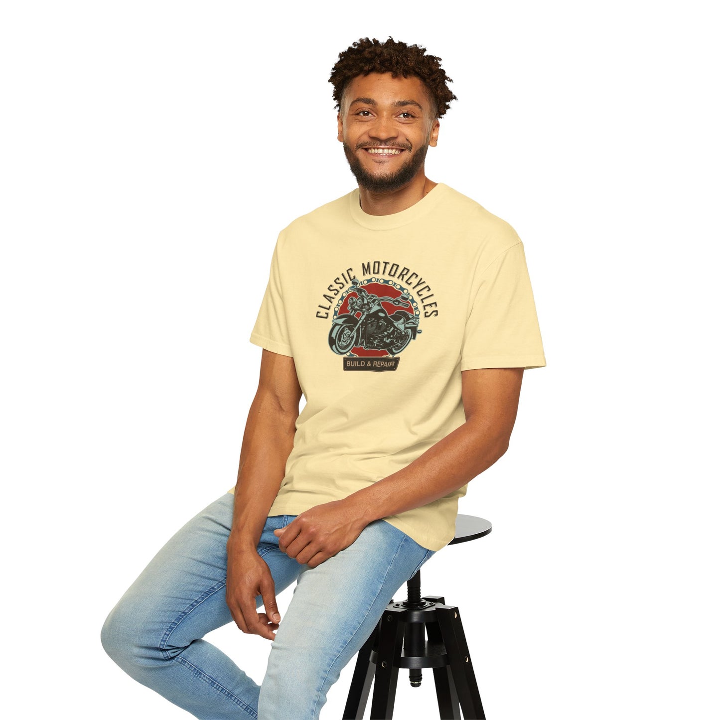 Classic Motorcycles Custom Engine Club Motorbike Lovers Trendy Tee High-speed Rider Adventure Racer Unisex Heavy Cotton T-Shirt