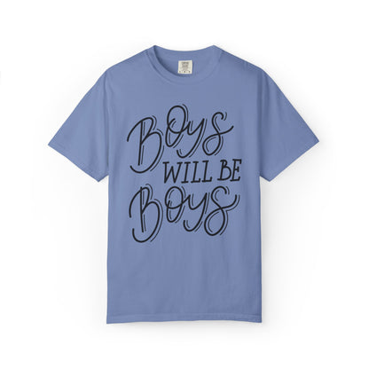 Funny Boys Will Be Boys Rule Heartwarming Sarcastic Decent Lovely Trendy Tee Sweet Stubborn Handsome Unisex Heavy Cotton T-Shirt