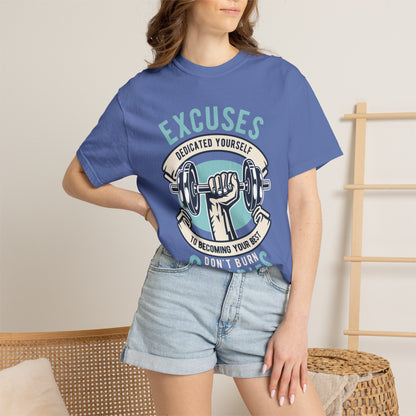 100% cotton (fiber content may vary for different colors) Medium fabric (5.3 oz/yd² (180 g/m²)) Dedicated Yourself To Becoming Your Best Don’t Burn Calories Unisex Heavy Cotton T-Shirt