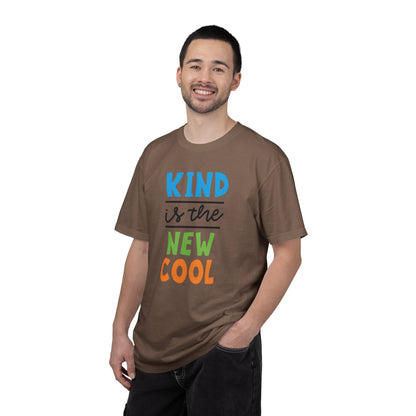Kind Is The New Cool Positive Affirmation Tee Heartfelt Advice Inspirational Words Unisex Heavy Cotton T-Shirt