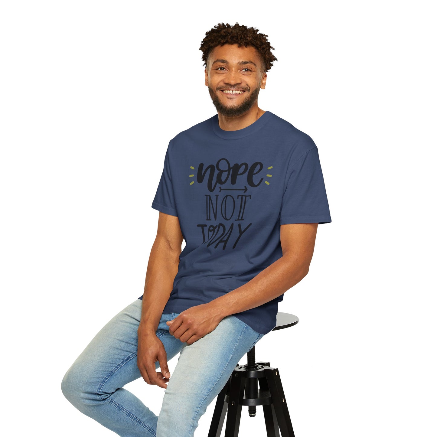 Nope Not Today Idle Moments Tee Cozy Living Contented Loafing Unisex Heavy Cotton T-Shirt